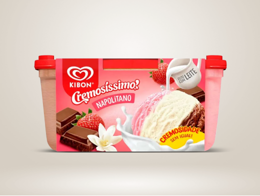 Pote de sorvete Kibon 1,5l - sabores variados